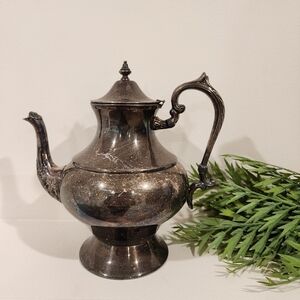 Vintage Silver on Copper Teapot